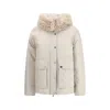 Brunello Cucinelli Techno Cotton Taffeta Parka In White