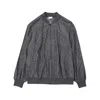 Brunello Cucinelli Gray Virgin Wool Bomber In Gray