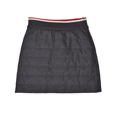 Brunello Cucinelli Quilted Cashmere Mini Skirt In Gray