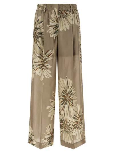 BRUNELLO CUCINELLI WOMEN GREEN SARTORIAL TRACK PANTS, 30 LUXURY PANTS FOR WOMEN DARVEYS
