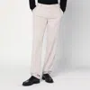 Brunello Cucinelli Greige Cotton Regular Pants In Beige