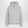 Brunello Cucinelli Greige Down Jacket In Cashmere Knit Women In Gray