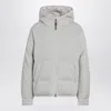 Brunello Cucinelli Greige Down Jacket In Cashmere Knit Women In Gray