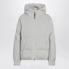Brunello Cucinelli Greige Down Jacket In Cashmere Knit Women In Gray