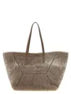 Brunello Cucinelli Large Shoulder Bag Featuring Dual Handles In Gray