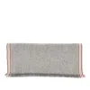 Brunello Cucinelli Grey Cashmere Scarf In Gray