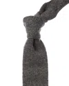 Brunello Cucinelli Grey Cashmere Tie In Gray