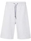 Brunello Cucinelli Grey Cotton Blend Bermuda Shorts