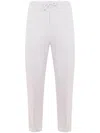 Brunello Cucinelli Drawstring Waist Cotton Blend Sweatpants In Grey