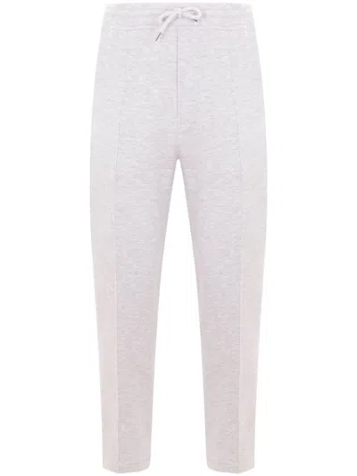 BRUNELLO CUCINELLI GREY COTTON BLEND SWEATPANTS