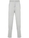 Brunello Cucinelli Straight Leg Cotton Blend Sweatpants In Grey