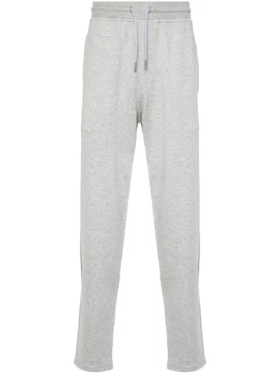 Brunello Cucinelli Straight Leg Cotton Blend Sweatpants In Gray