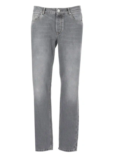 Brunello Cucinelli Grey Cotton Jeans