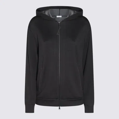BRUNELLO CUCINELLI GREY COTTON SWEATSHIRT