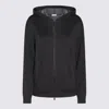 Brunello Cucinelli Women Cotton And Silk Hoodie In Grey