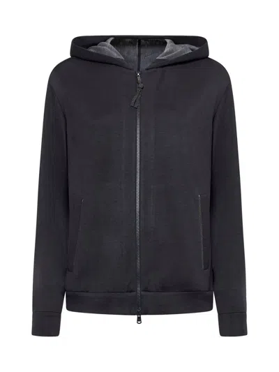Brunello Cucinelli Grey Cotton Sweatshirt
