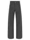 Brunello Cucinelli Grey Cotton Trousers In Gray