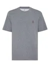 Brunello Cucinelli T-shirts In Gray
