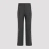 Brunello Cucinelli Cropped Wool Pants In Grey