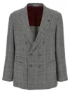 Brunello Cucinelli Double-breasted Blazer Black
