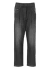 Brunello Cucinelli High-waisted Grey Jeans With Jewel Detailing In Grey