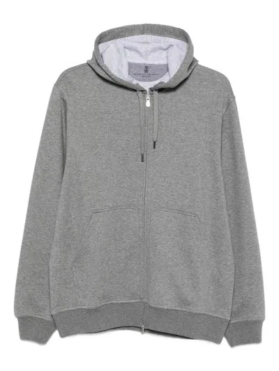 BRUNELLO CUCINELLI GREY HOODIE