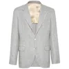 Brunello Cucinelli Grey Jackets - Blazers Men In Gray
