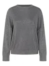 Brunello Cucinelli Grey Knitted Sweatshirt
