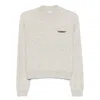 Brunello Cucinelli Cashmere Crewneck Sweater Pocket Detail In Nude