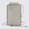 Brunello Cucinelli Grey Leather Case In Beige
