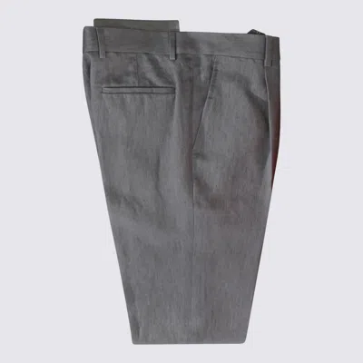 Brunello Cucinelli Grey Linen Suits