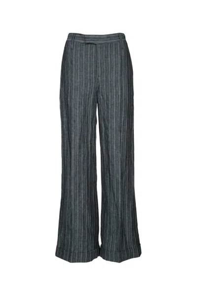 Brunello Cucinelli Grey Linen Trousers