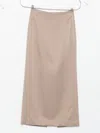 Brunello Cucinelli Long Skirt With Back And Side Slits In Neutral
