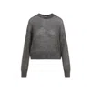Brunello Cucinelli Women's Mohair Lame Sweater In Grey