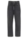 Brunello Cucinelli Black Skinny Denim Jeans In Grey