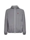 Brunello Cucinelli Long Sleeve Casual Jacket In Gray
