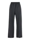 Brunello Cucinelli Grey Pants With Elastic Waist In Wool Blend Stretch Woman