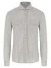 Brunello Cucinelli Cotton Shirt With Collar And Pockets In White