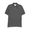Brunello Cucinelli Men Logo Cotton Polo Shirt In Gray