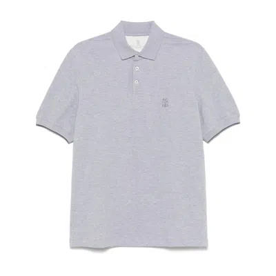 Brunello Cucinelli Short-sleeved Polo Shirt In White
