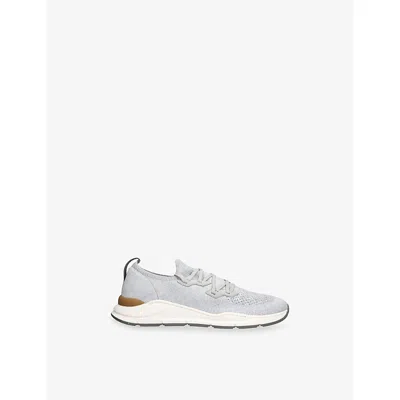 Brunello Cucinelli Kids' Grey Runner Knitted Trainers Eur 39 /5.5 Uk In Gray