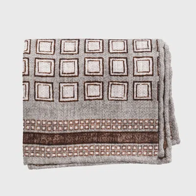 Brunello Cucinelli Grey Scarf In Neutral