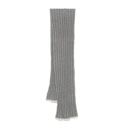 BRUNELLO CUCINELLI BRUNELLO CUCINELLI GREY SCARVES MEN