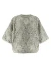 Brunello Cucinelli Grey Sequin Sweater In Gray