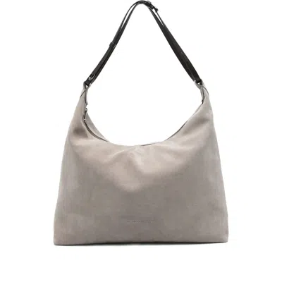 Brunello Cucinelli Grey Shoulder Bags Women In Neutral