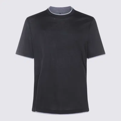 Brunello Cucinelli T-shirt E Polo In Black