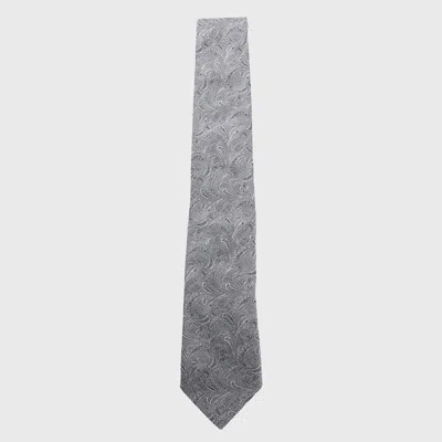 Brunello Cucinelli Grey Silk Tie In Gray