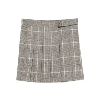 Brunello Cucinelli Grey Skirts - Pleated Skirts Women In Gray