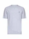 Brunello Cucinelli Crew-neck Embroidered-logo T-shirt