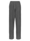 Brunello Cucinelli Ribbed Texture Elastic Waistband Shimmering Finish Trousers